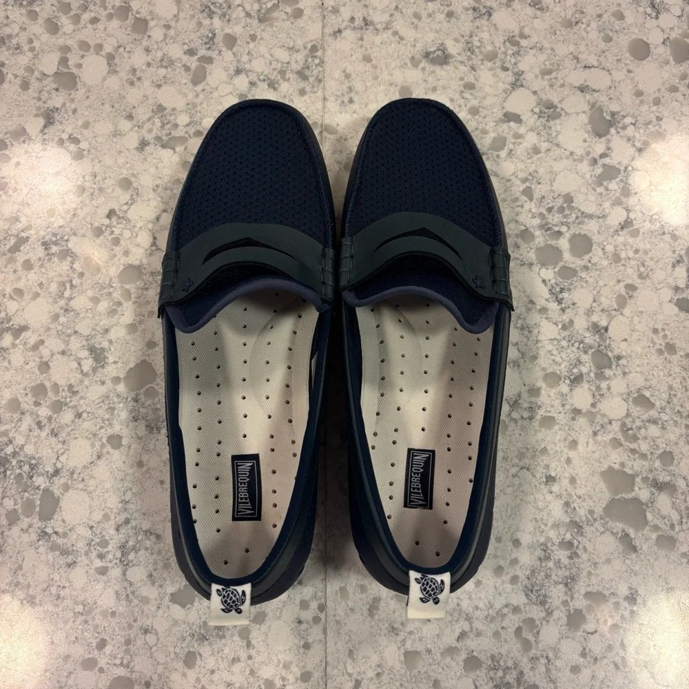 VILEBREQUIN Men’s Solid‎ Waterproof Shoes In Navy Blue, Size 9